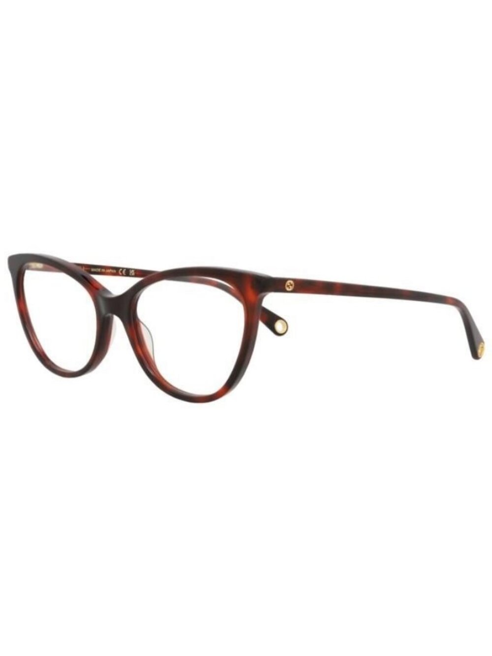 New Gucci Womens Cat Eye Havana Havana Transparent Fashion Designer Eyeglasses